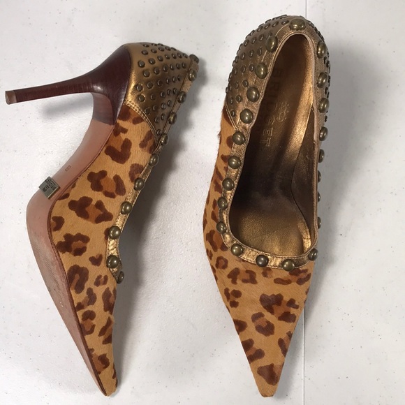 Bridget Shuster Shoes - bridget shuster cow hair cheetah print heels